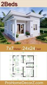 Modern Tiny Homes 7x7 Meters 24x24 Feet