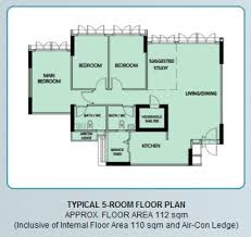 New Bto Flats Floor Plan 5 Room Bto Flat