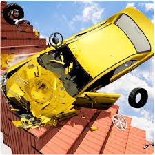 beam drive crash stair car crash
