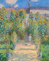Garden At Vétheuil By Claude Monet