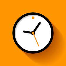 Clock Icon In Flat Style Timer On