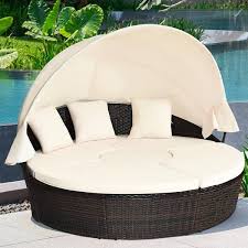 Honey Joy Wicker Outdoor Day Bed Patio