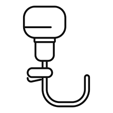 Boat Motor Hanging On Rack Icon Outline