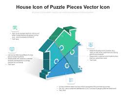 House Icon Of Puzzle Pieces Vector Icon