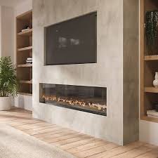 Inset Media Wall Electric Fireplace