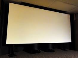 White Wall Mounted Projector Screen