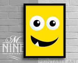 Yellow Monster Face Printable Monster