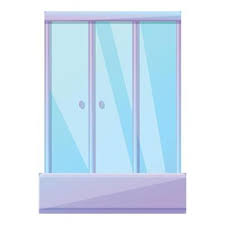 Room Shower Stall Icon Cartoon Style