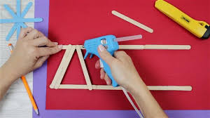 build a bridge with popsicle sticks