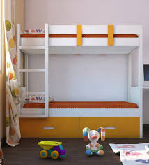 Buy Adonica Bunk Bed In Yellow Colour