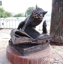 You Fine Bronze Cat Statue Factory