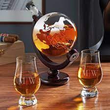 Globe Decanter With Glencairn Glasses