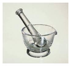Clear Glass Mortar And Pestle Sets