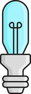 Isolated Light Bulb Icon In Cyan And