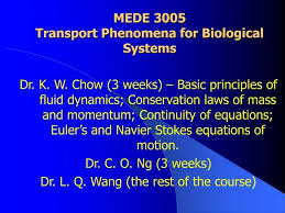 Ppt Mede 3005 Transport Phenomena For