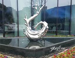 Large Metal Abstract Sculpture For