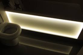 Frosted Acrylic Backlit Bath Panel