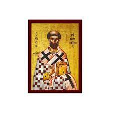 Saint Augustine Icon Handmade Greek