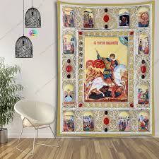 Tapestries Christ Icon Catholic