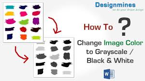 How To Change Color Image In To Black