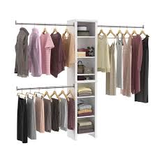White Wood Closet System