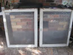 Dimpled Glass Cabinet Doors 1910s