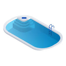 Home Pool Icon Isometric