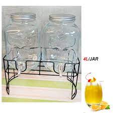 Double Juice Dispenser With Stand