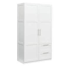 White High Wardrobe And Kitchen Cabinet