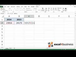 Calculate Percent Change In Excel