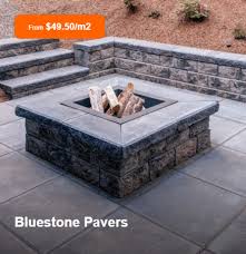 Building A Firepit With Bluestone