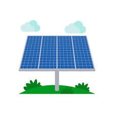 Solar Power Supply Vector Art Icons