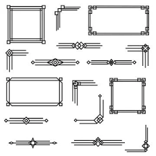 Art Deco Borders Ilrations