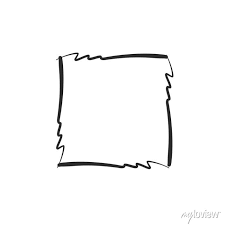 Check Square Border Hand Drawn Sketch