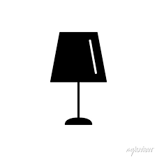 Vector Ilration Of Table Lamp Flat