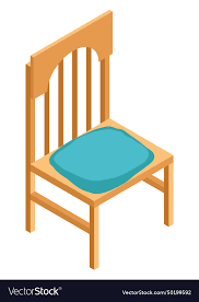 Isometric Garden Furniture Icon Chair