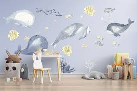 Buy Ocean Whales Wall Sticker For Kids