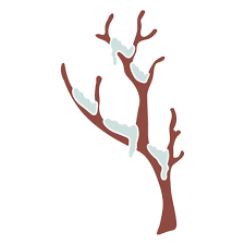 Frosty Tree Icon Winter Png Free