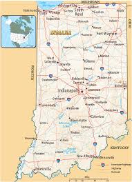 map of indiana