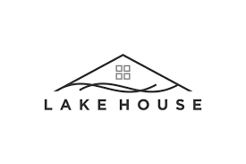 Lake House Roof Logo Property Design