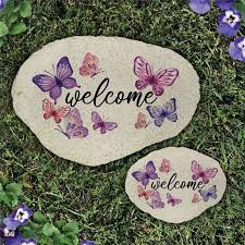 Personalized Welcome Flat Garden Stone