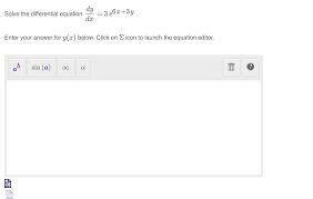 Diffeial Equation Dydx 3e6x