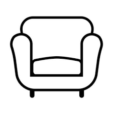 Single Sofa Chair Icon Couch Icon