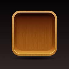 Wooden Shelf Vector App Icon