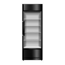 Realistic Empty Commercial Fridge