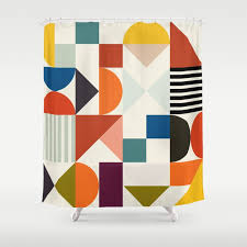 Geometric Shower Curtain