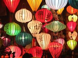 Set Of 20 Vietnam Silk Lanterns 55 Cm
