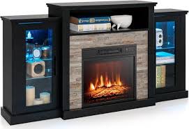 Tangkula Electric Fireplace Tv Stand