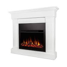 Real Flame Crawford Slim Line Electric Fireplace White