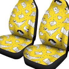 Funky Yellow Car Seat Covers For